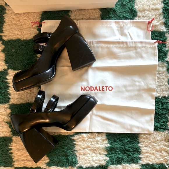 Nodalto Bulla Babies  black platform heels - Picture 4 of 12